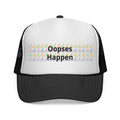Trucker Cap — "Oopses Happen" Pastel Triangle Pattern