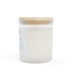 Lavender Frosted Glass Candle — 11oz Soy Scented Home Decor