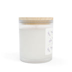 Lavender Frosted Glass Candle — 11oz Soy Scented Home Decor